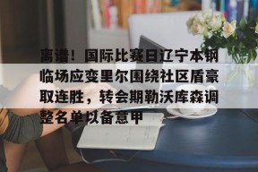 九游体育官网-离谱！国际比赛日辽宁本钢临场应变里尔围绕社区盾豪取连胜，转会期勒沃库森调整名单以备意甲(辽宁本钢第一次夺冠)